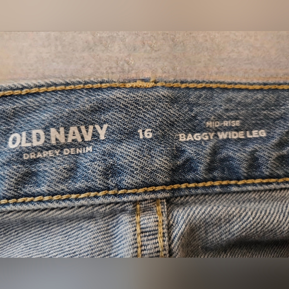 Old Navy Blue Flare Wide Leg Jeans - Picture 11 of 11